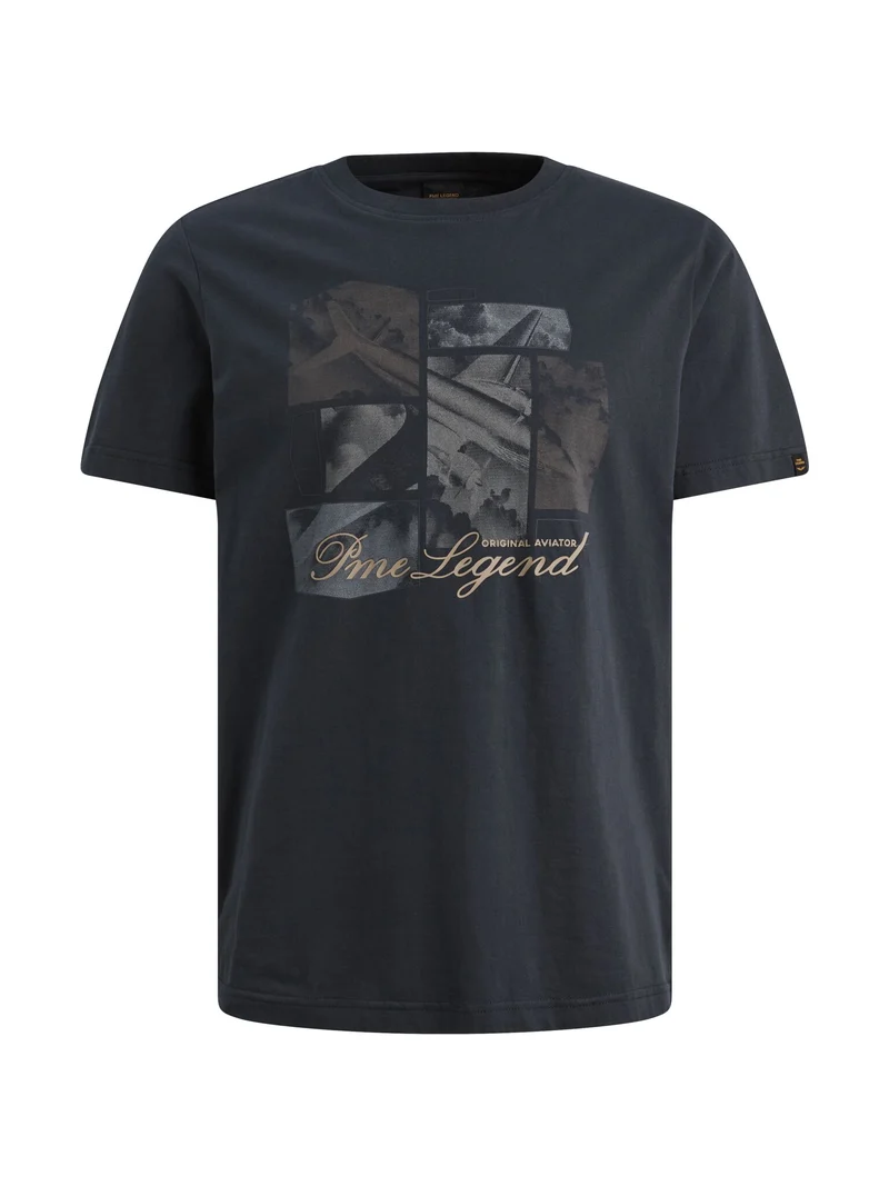 Short sleeve r-neck single jersey, Carbon