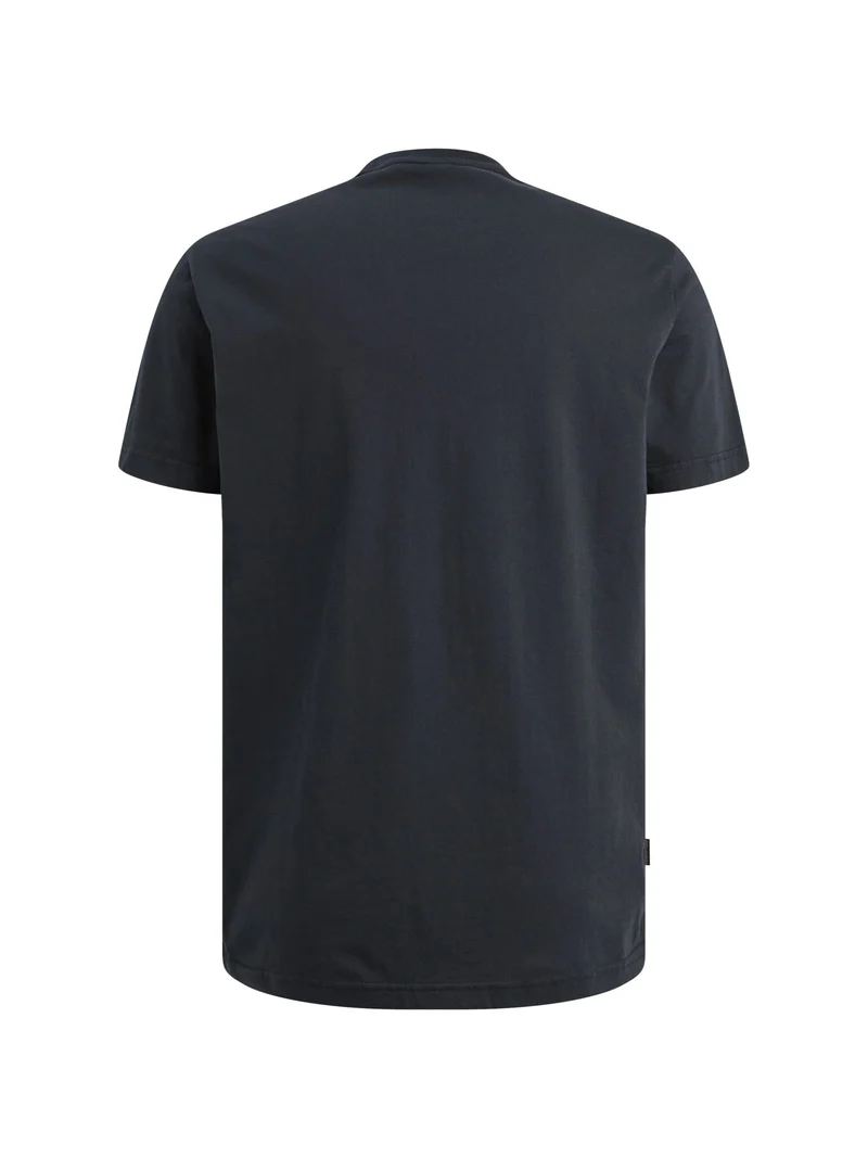 Short sleeve r-neck single jersey, Carbon
