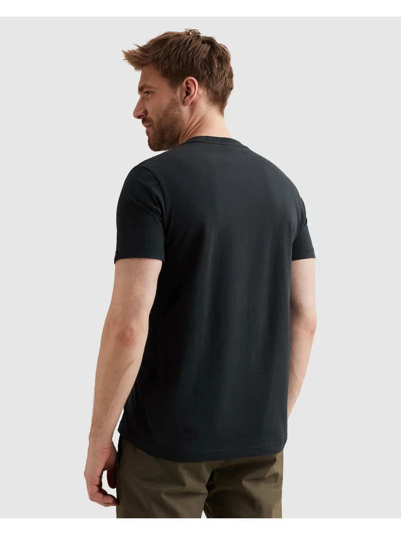 Short sleeve r-neck single jersey, Carbon