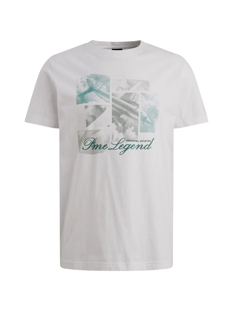 Short sleeve r-neck single jersey, Bright White