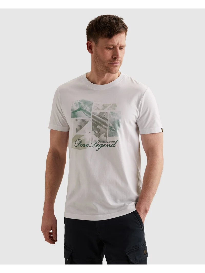 Short sleeve r-neck single jersey, Bright White