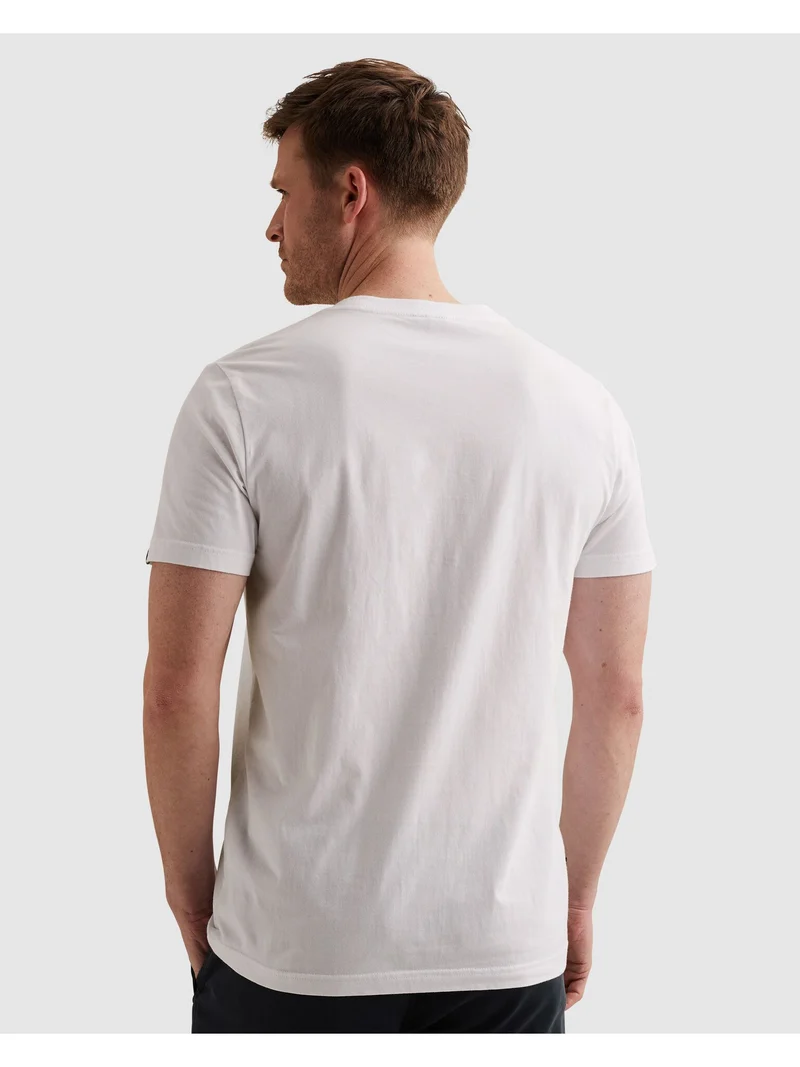 Short sleeve r-neck single jersey, Bright White