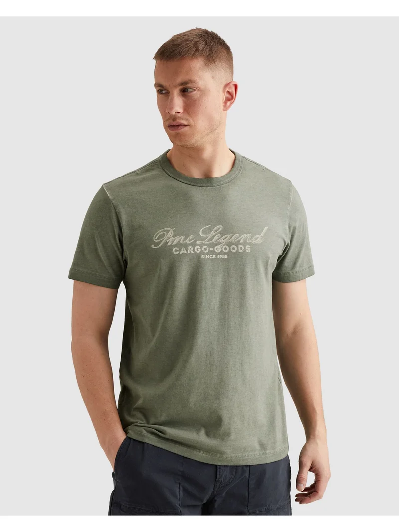 Short sleeve r-neck single jersey, Iceberg Green