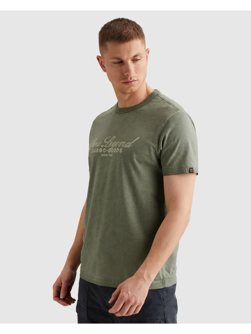 Short sleeve r-neck single jersey, Iceberg Green