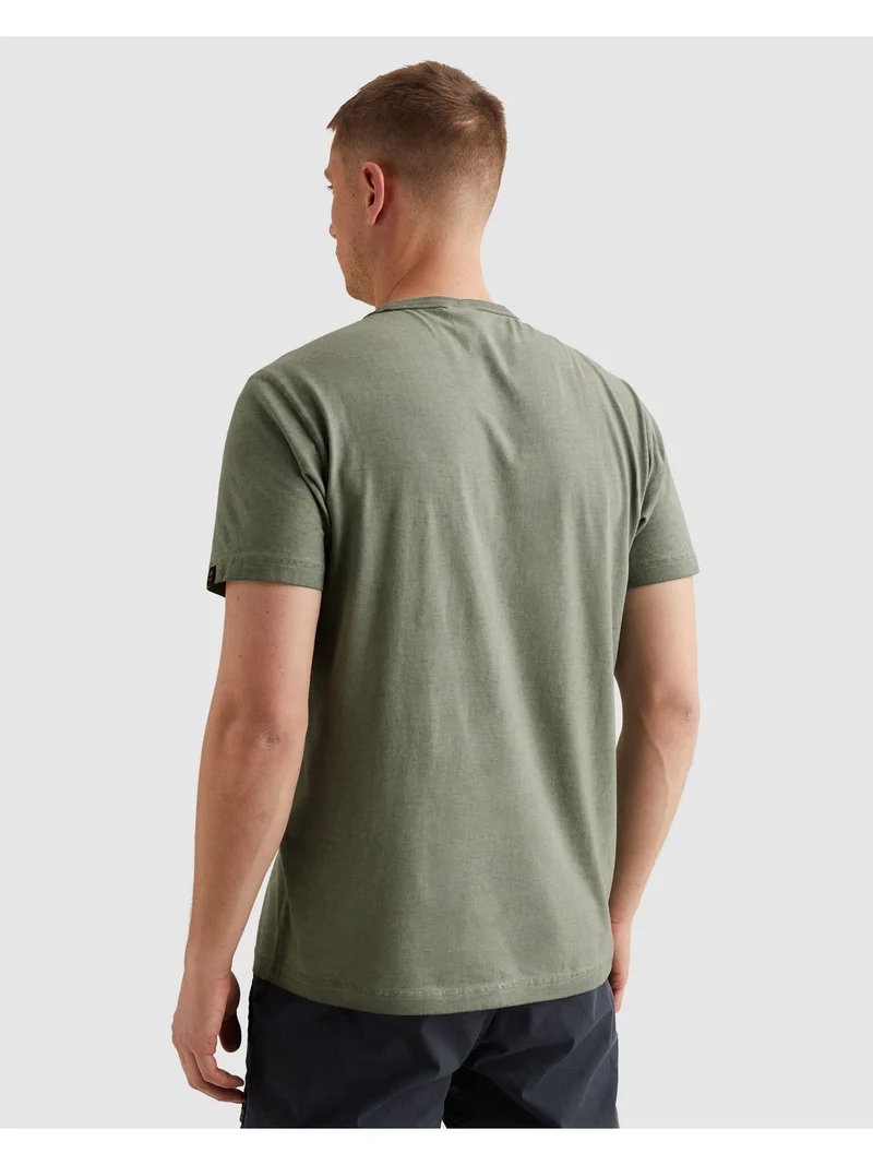 Short sleeve r-neck single jersey, Iceberg Green