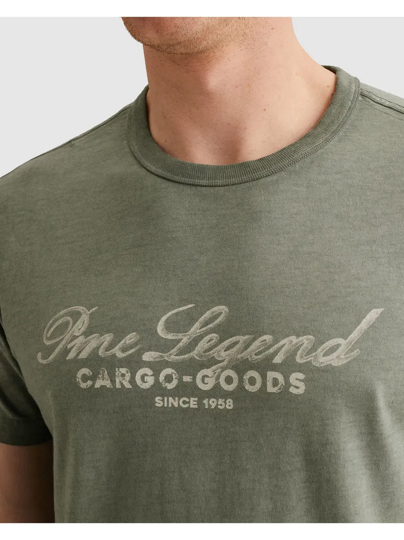 Short sleeve r-neck single jersey, Iceberg Green