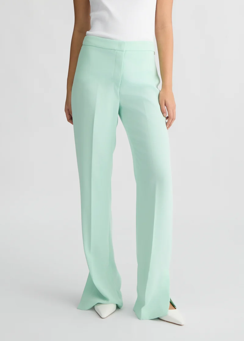 Mint Green Trousers with Slit