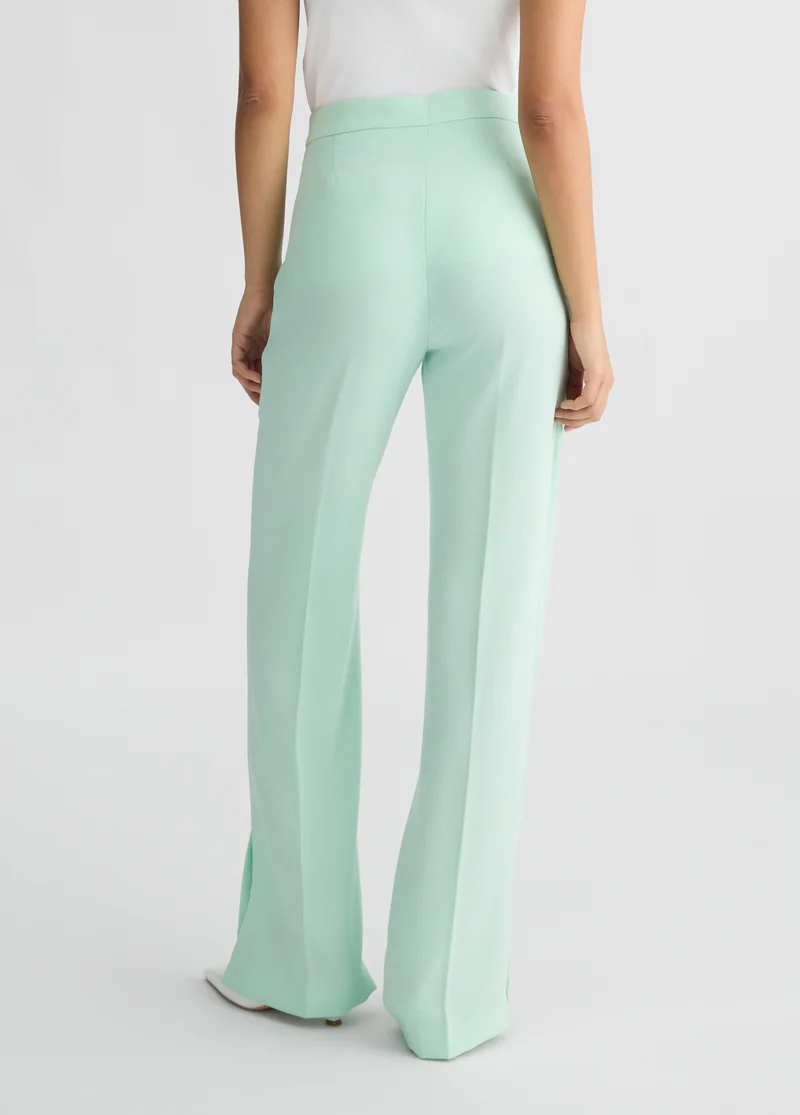 Mint Green Trousers with Slit