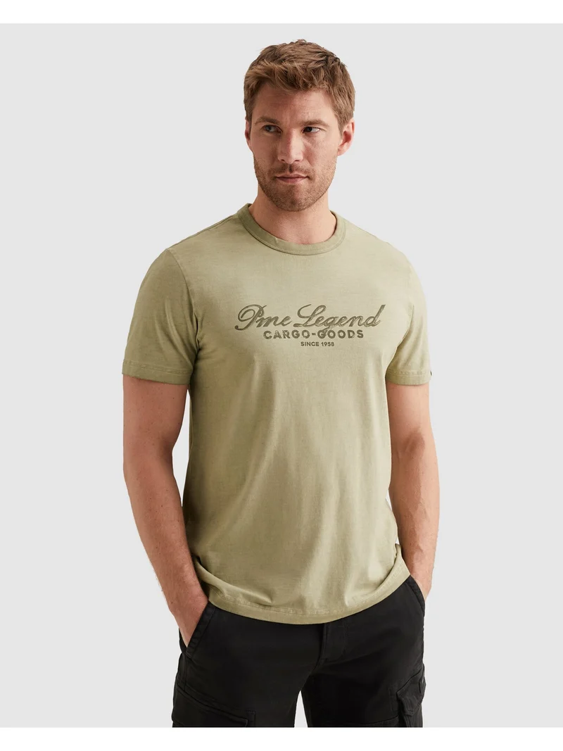 Short sleeve r-neck single jersey, Spray Green