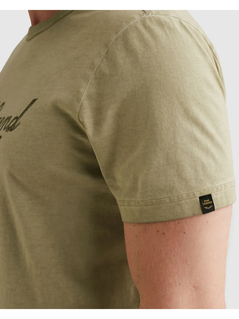 Short sleeve r-neck single jersey, Spray Green