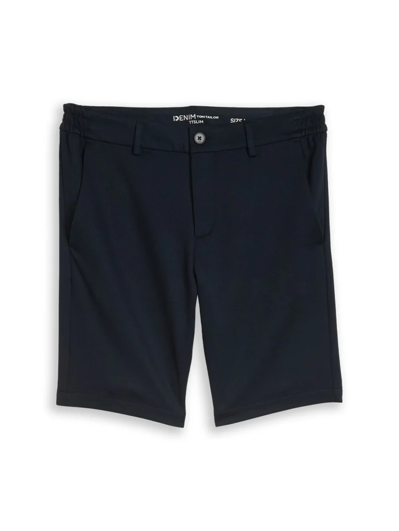 slim piqué chino short, sky captain blue