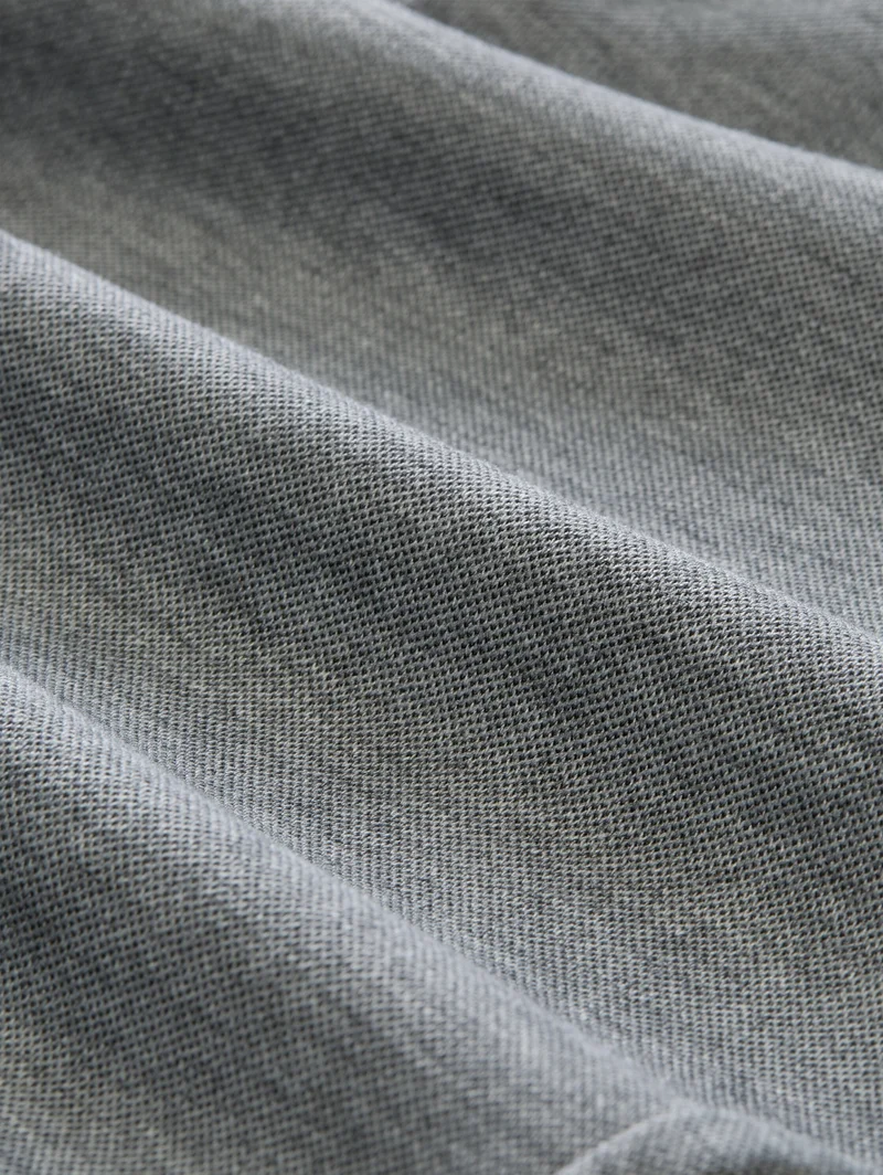 slim piqué chino short, grey melange pique