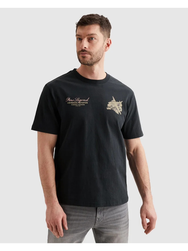 Short sleeve r-neck heavy open end, Carbon