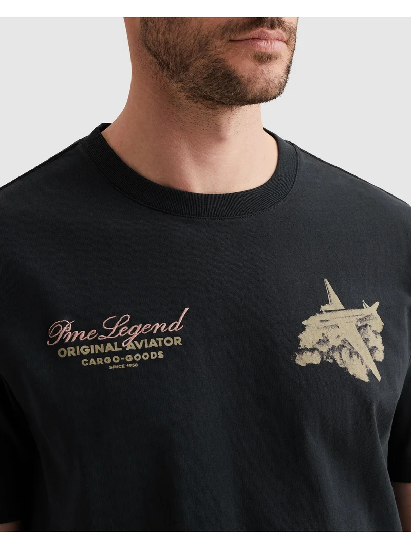 Short sleeve r-neck heavy open end, Carbon