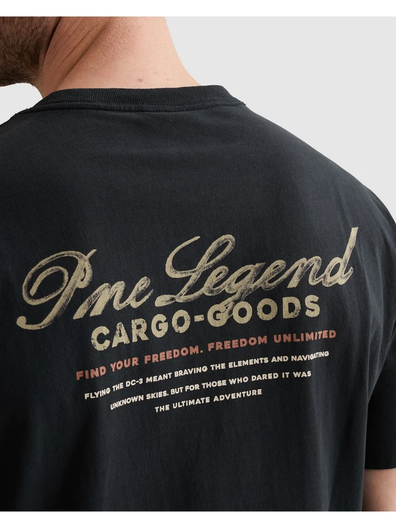 Short sleeve r-neck heavy open end, Carbon