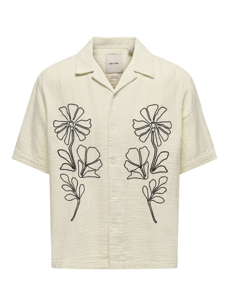 ONSJACKSON RLX SS 014 SHIRT, Bone White/BLACK