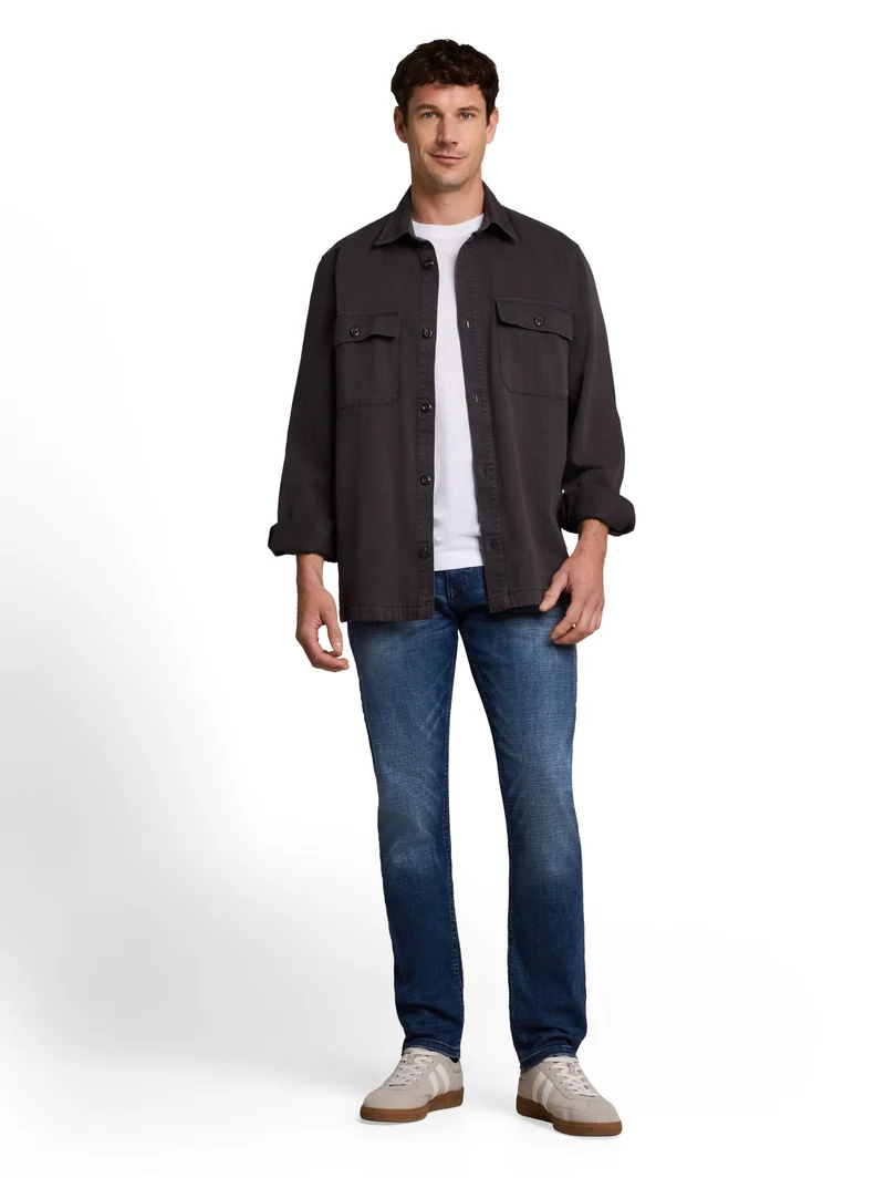 TTJosh regular, Used Dark Stone Blue Denim