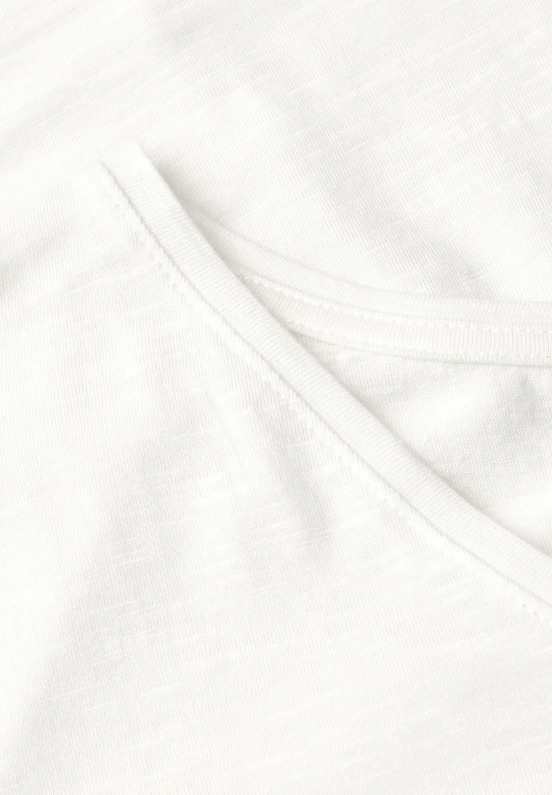 LTD QR_Studio_v-neck jersey sl, off white