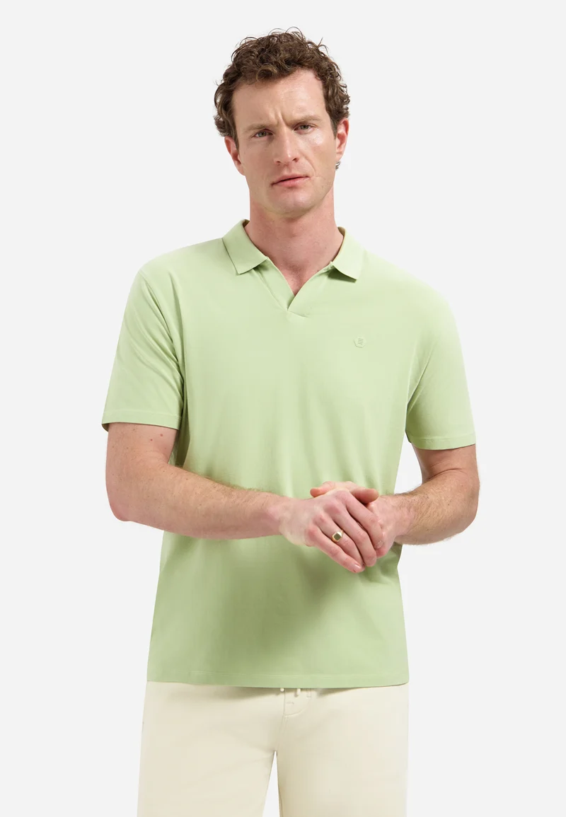 Polo V-Collar Clean, Green
