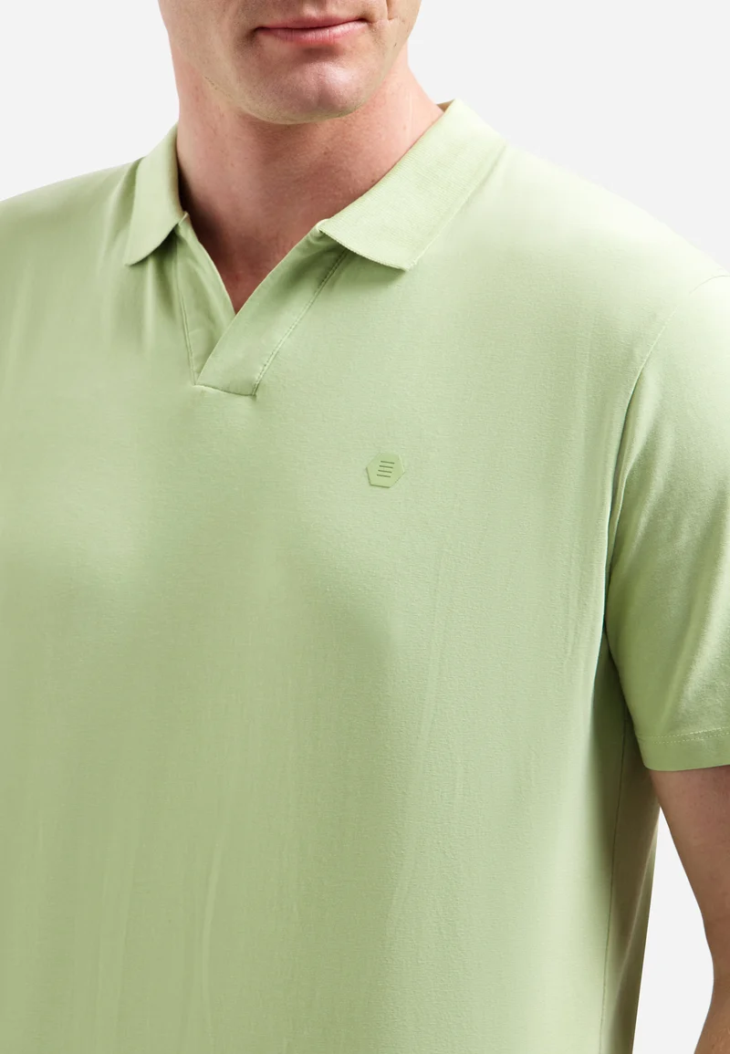 Polo V-Collar Clean, Green