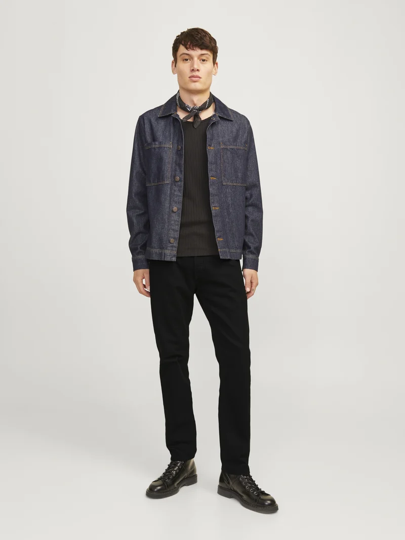 JJIMIKE JJORIGINAL SBD 553 NOOS, Black Denim