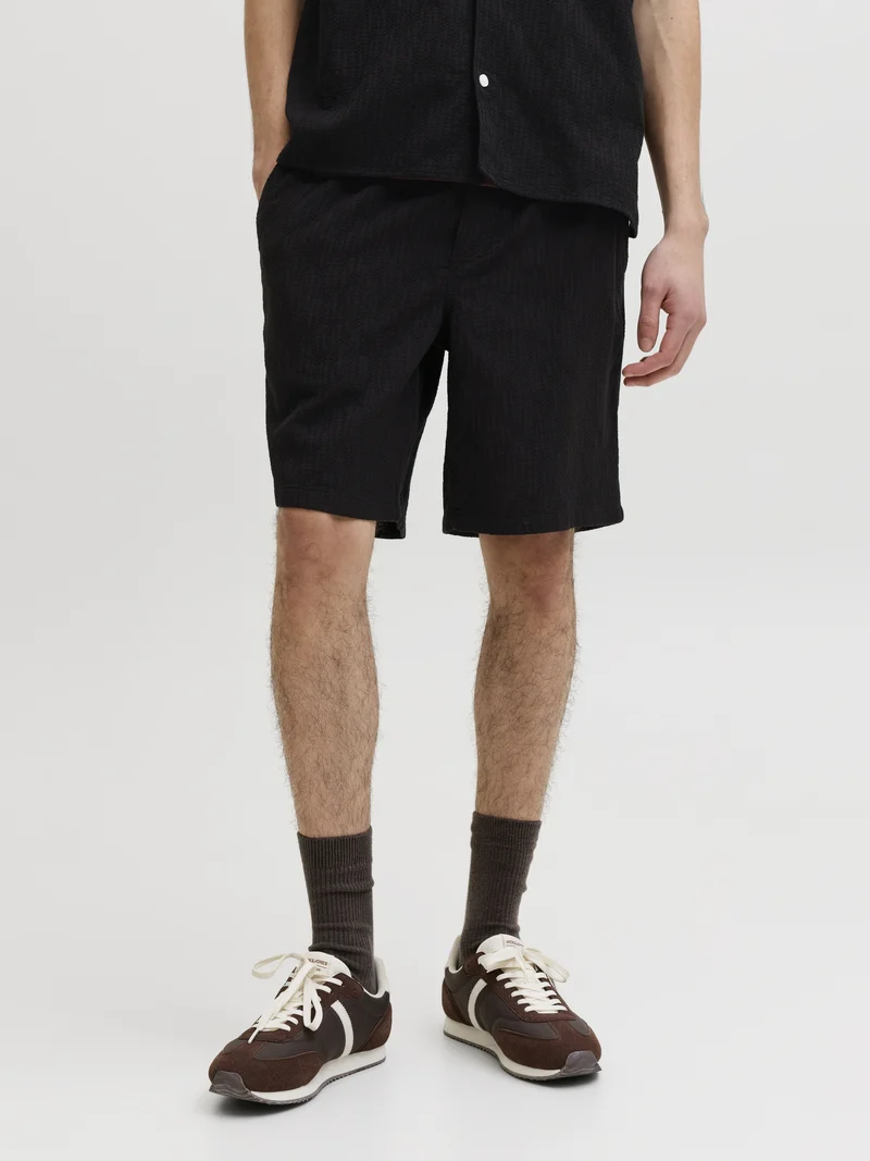 JPSTJAIDEN WAVY JOGGER SHORT REG SN, Black