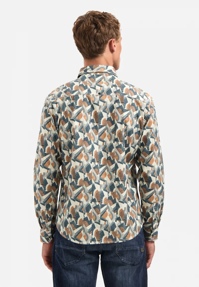 Shirt Stretch Allover Printed, Night
