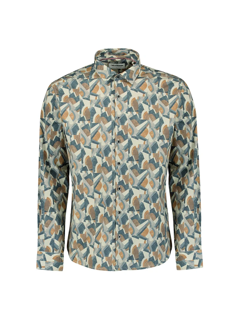 Shirt Stretch Allover Printed, Night