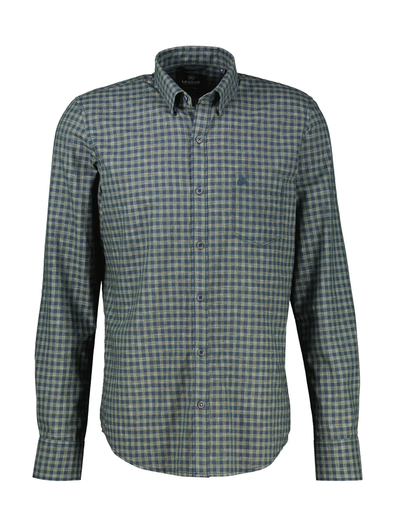 HEMD 1/1 ARM, BASIL GREEN