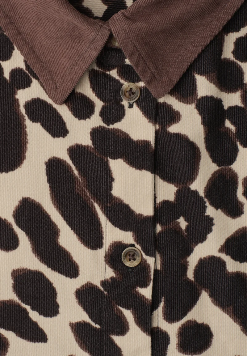 Studio_Printed Corduroy shirtc, creamed sand