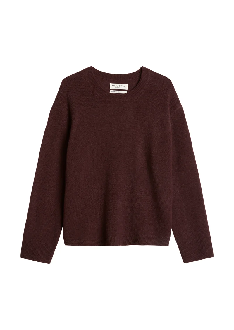 Pullovers, LSL, Round-Neck, Slits, Black Cherry