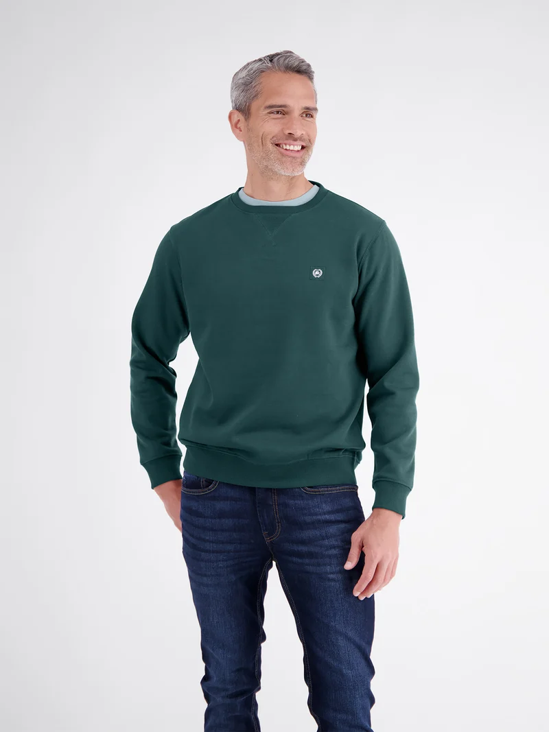 SWEATSHIRT/TROYER/RH/V-NE, CEDAR GREEN