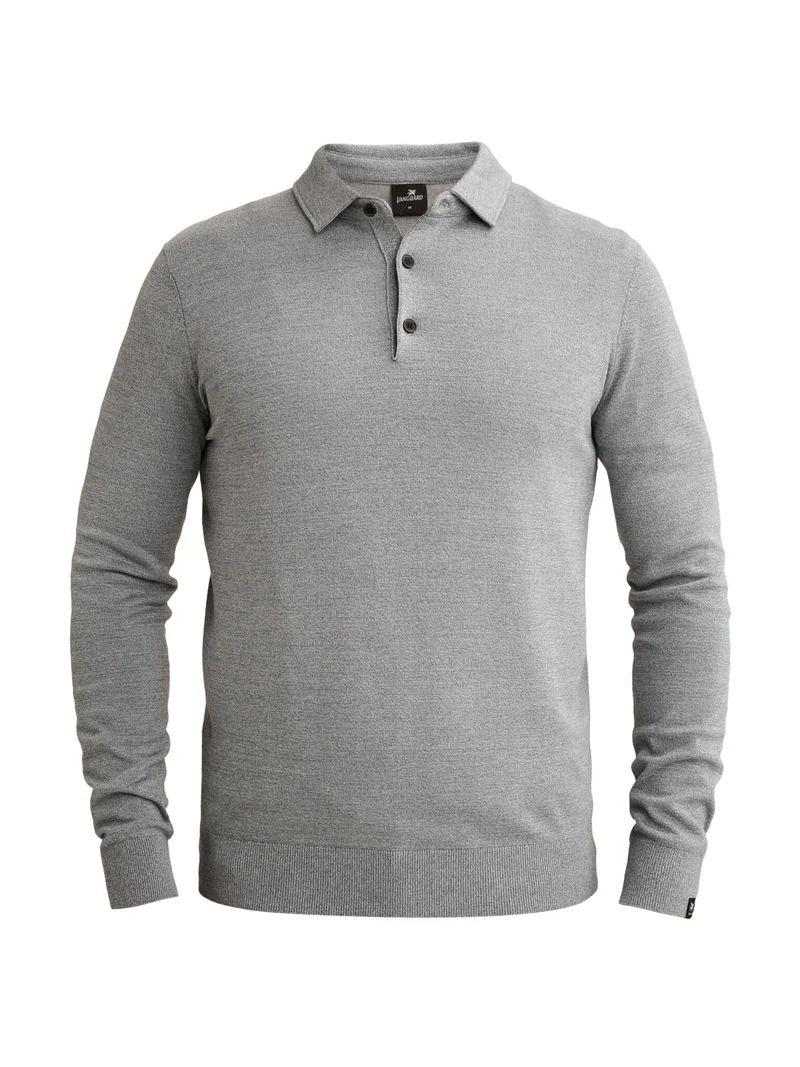 Long sleeve polo cotton modal moul, China Blue