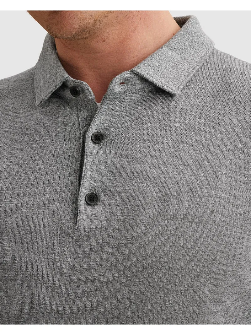 Long sleeve polo cotton modal moul, China Blue