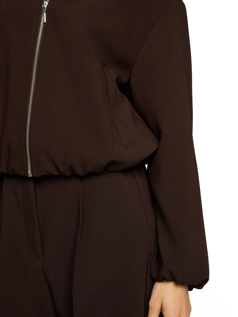 blazer blouson jacket, java dark brown