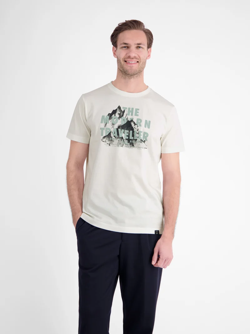 T-SHIRT/SERAFINO 1/2 ARM, BROKEN WHITE