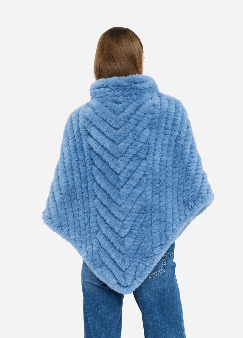 Faux Fur Poncho