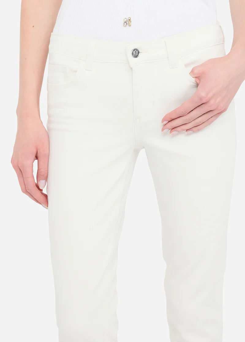 Skinny Trousers with Rhinestones