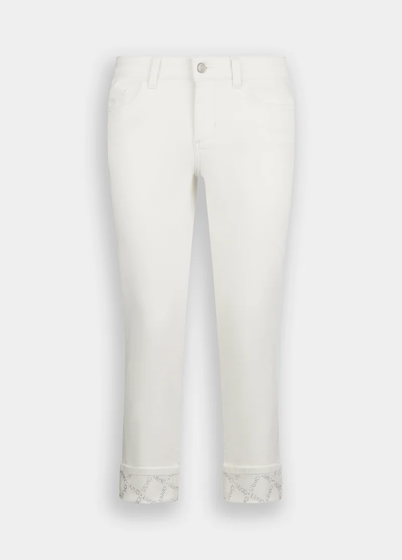 Skinny Trousers with Rhinestones