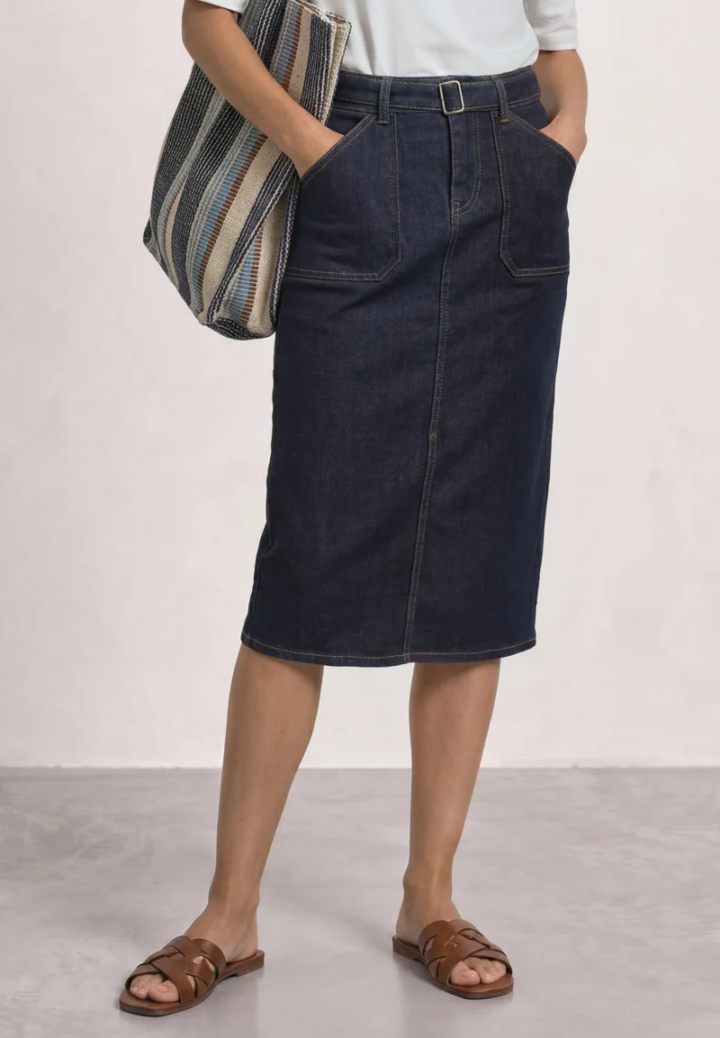 Style Skirt,hw,rinse wash, Rinse Soft Washed