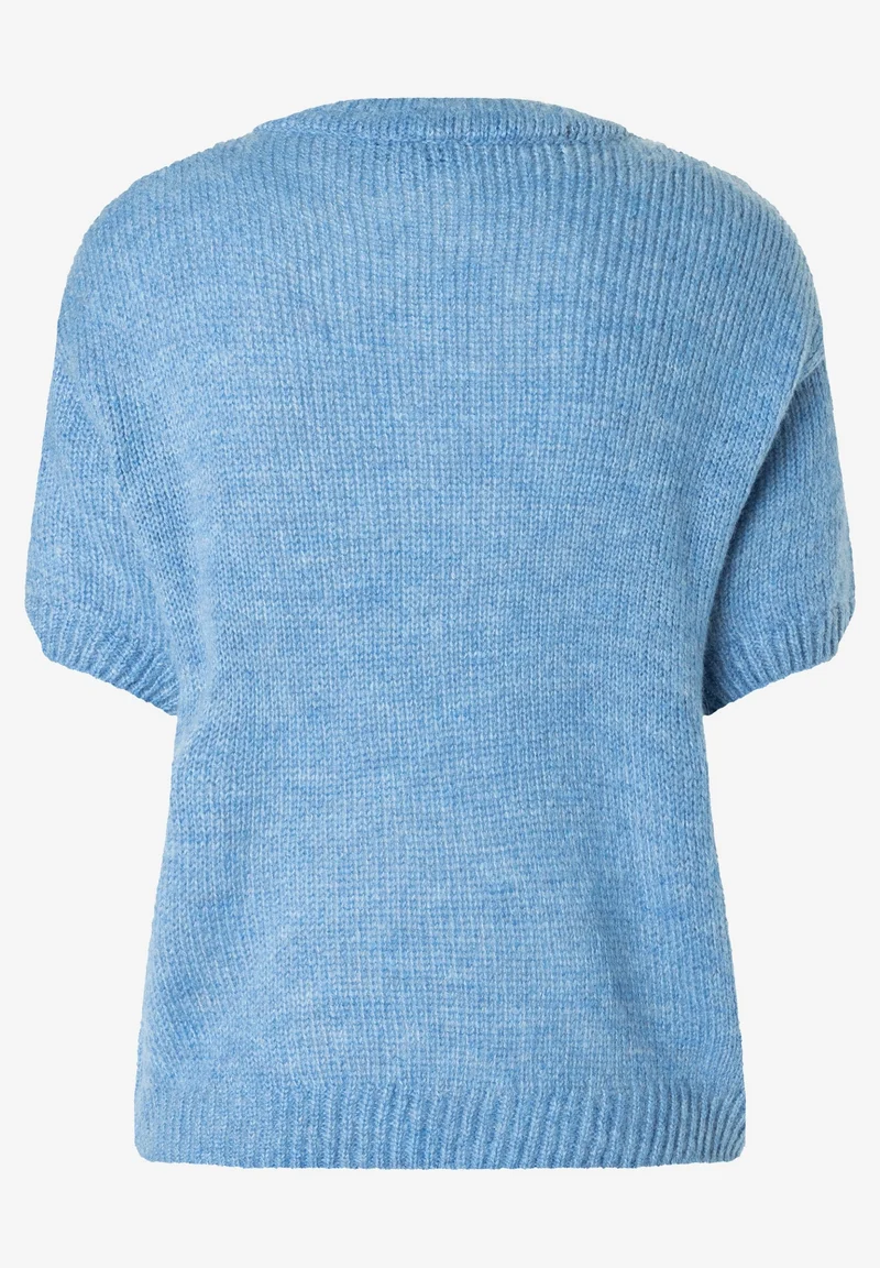 Cape-Pullover, 3/4 Sleeve, autumn blue