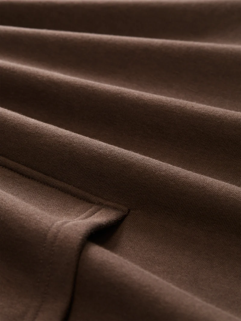 solid hoody, cool dark brown