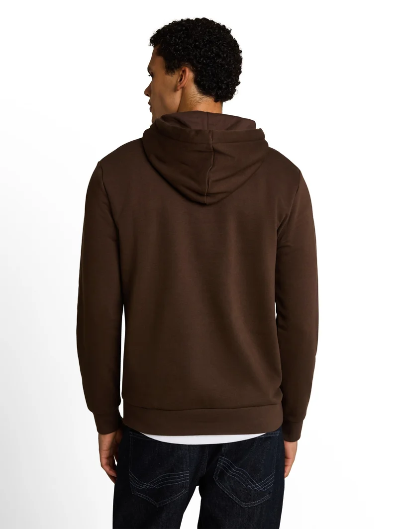 solid hoody, cool dark brown