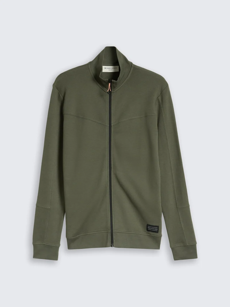 structured sweat jacket, urban olive green