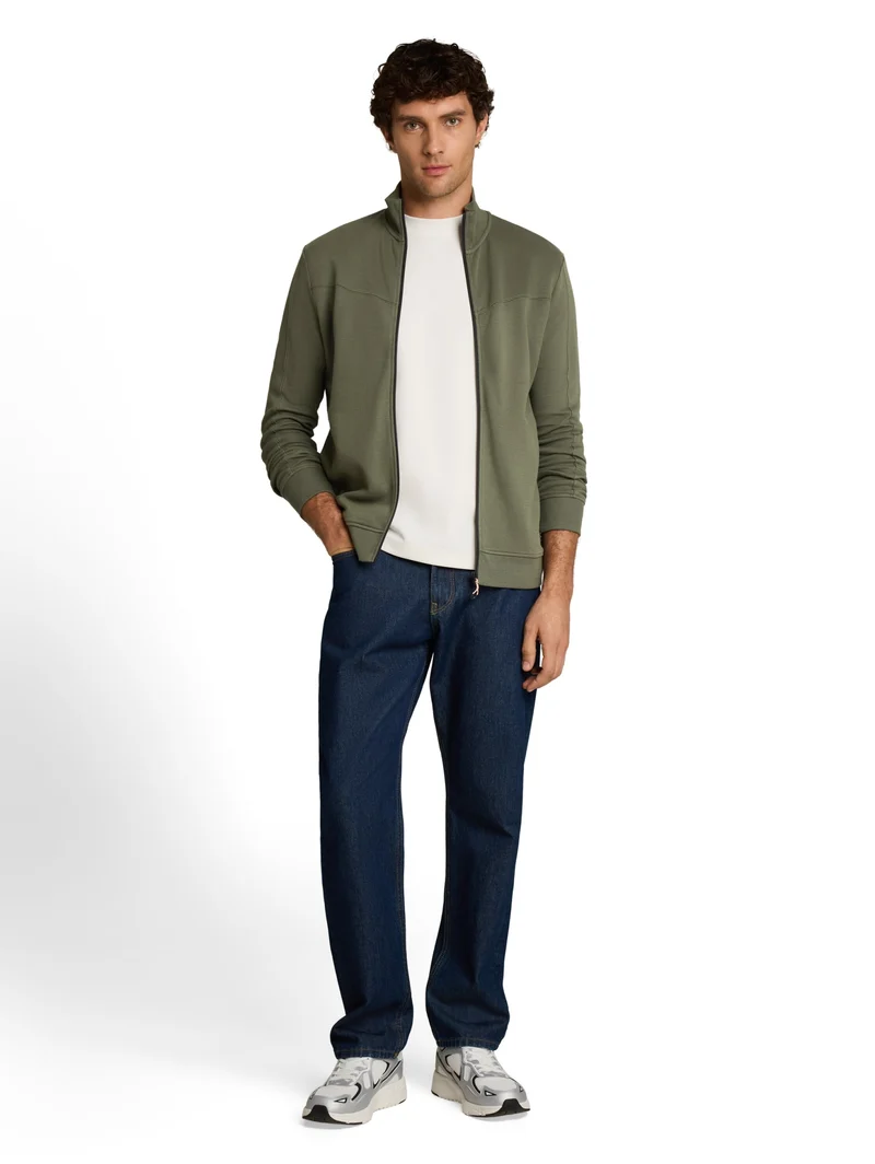 structured sweat jacket, urban olive green