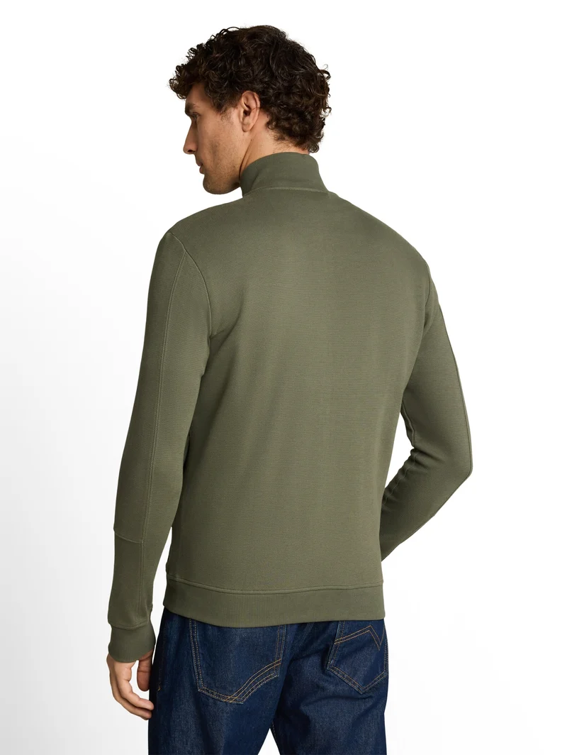 structured sweat jacket, urban olive green