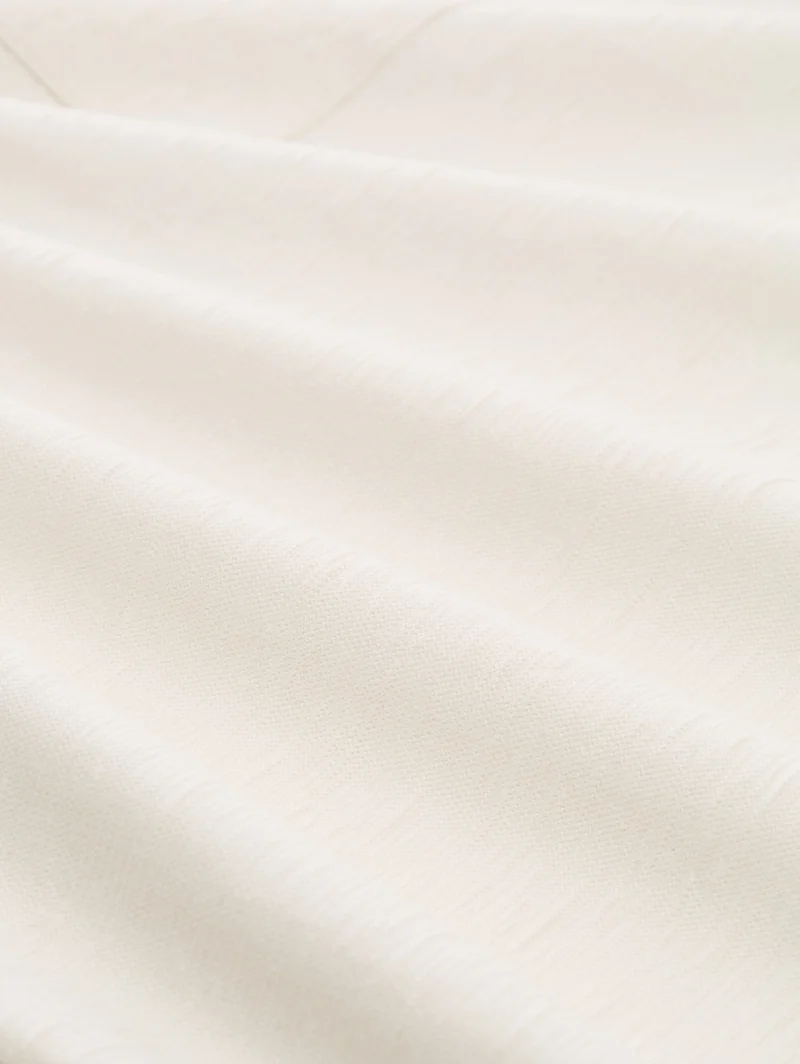 structured t-shirt with pocket, Gardenia White