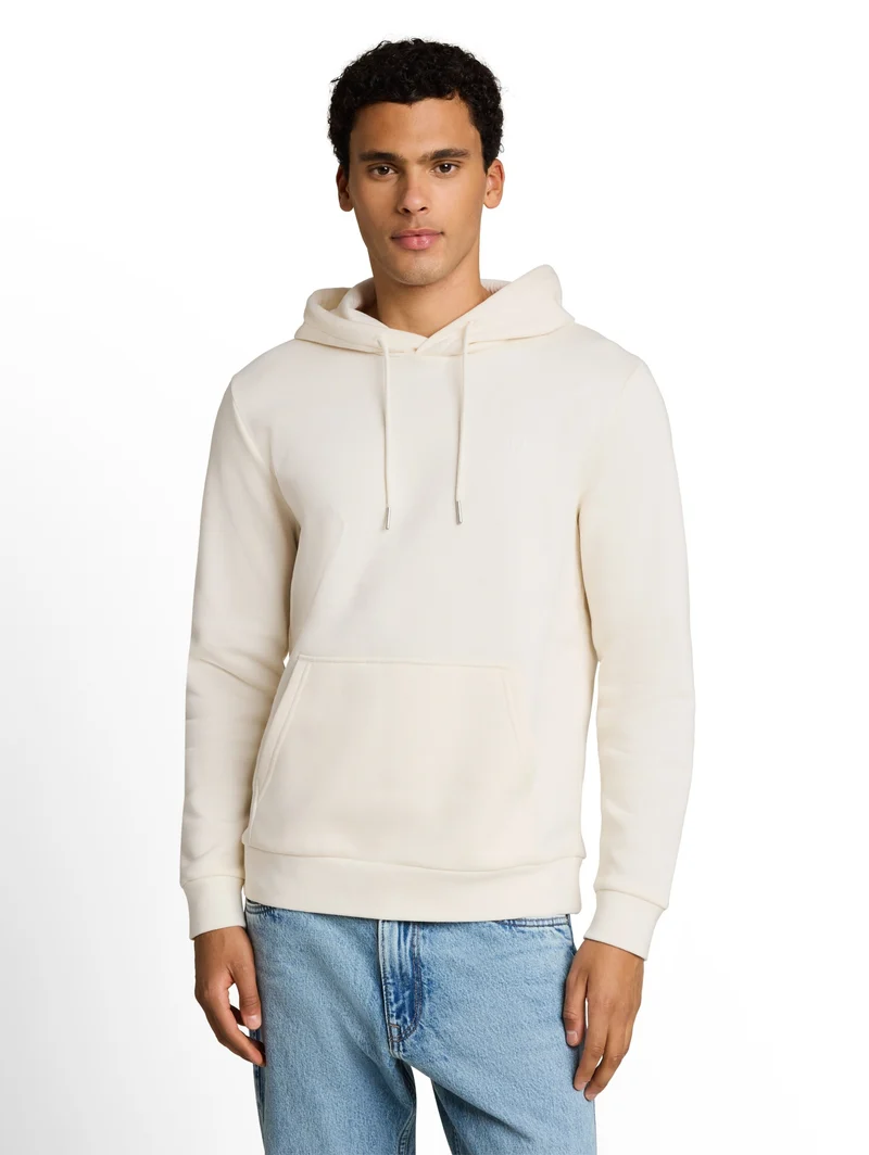 solid hoody, Gardenia White