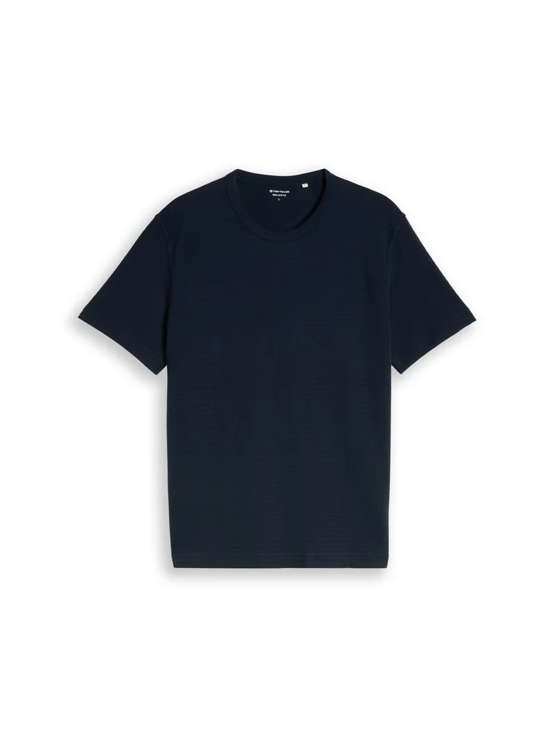 structured t-shirt, sky captain blue