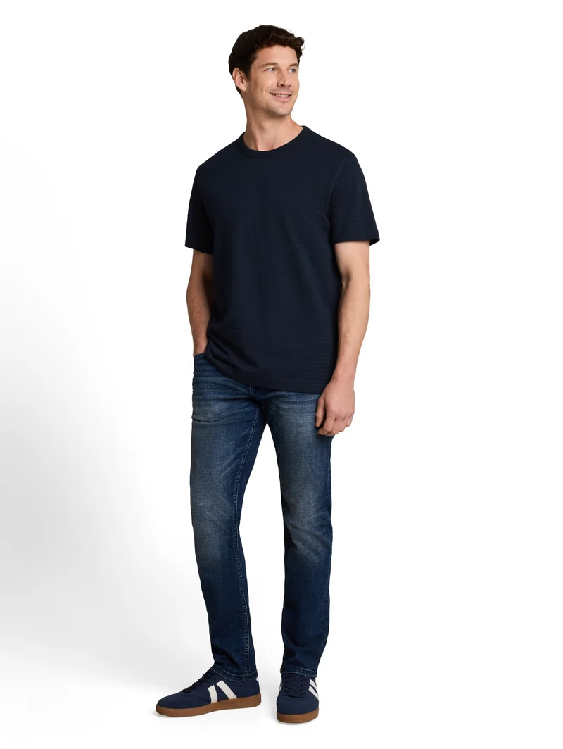 structured t-shirt, sky captain blue